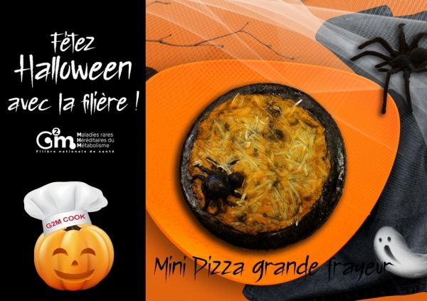 G2m Cook menu Halloween - vidéo Mini pizza Grande frayeur
